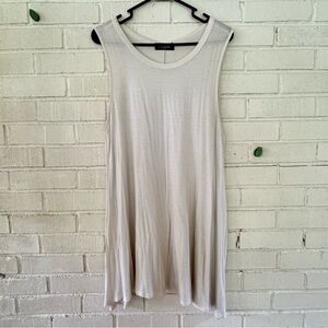 Sleeveless Cream Tunic Top